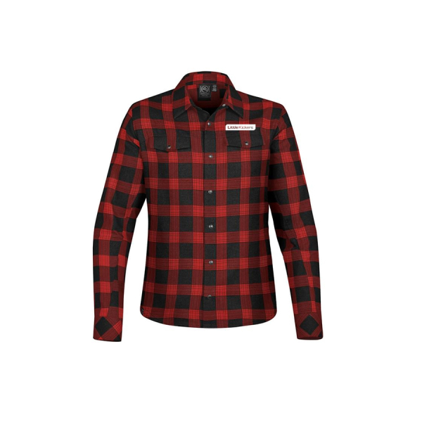 Ladies Logan Snap Front Plaid Shirt