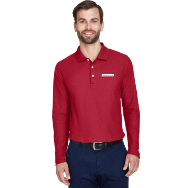 SALE - Mens Performance Long Sleeve Polo